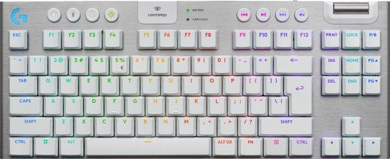 Logitech G915 X Lightspeed TKL - Draadloos Gaming Toetsenbord - Tactile - QWERTY - Wit