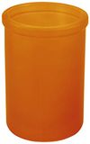 Spirella Tandenborstelbeker tandenborstelhouder Yoko 7,5 x 10,5 cm glas oranje