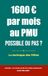 1600 PMU 1600 € par mois au PMU, possible ou pas ?: La méthode des Filtres