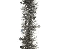 Decoris Lametta guirlande d10l270 cm grijs