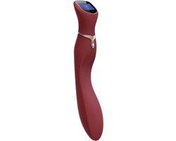 Viotec Chance G-Spot Vibrator Massager met LCD Scherm Goud en Wijnrood
