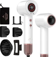 Stefan Francis IonicDry 7-Delig - Haardroger - Föhn met Diffuser - Magnetische Opzetstukken - 13 Standen - Wit