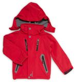 Peak Mountain Kinder softshell jas Ecilo rood 5 jaar