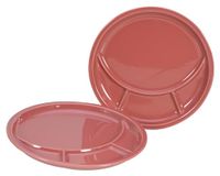 CreaTable, 22925 Serie Universal fondueborden, porselein, rood, 4 stuks