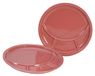 CreaTable, 22925 Serie Universal fondueborden, porselein, rood, 4 stuks