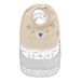 Nuby Snug and Dry 048526999460 slabbetjes, biologisch katoen, machinewasbaar, met gevoerde uitsnijding, eenheidsmaat, 4 stuks