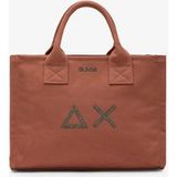 Sun68 Sac à provisions Femme Cali moyen en toile de coton cacao brun