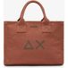 Sun68 Sac à provisions Femme Cali moyen en toile de coton cacao brun