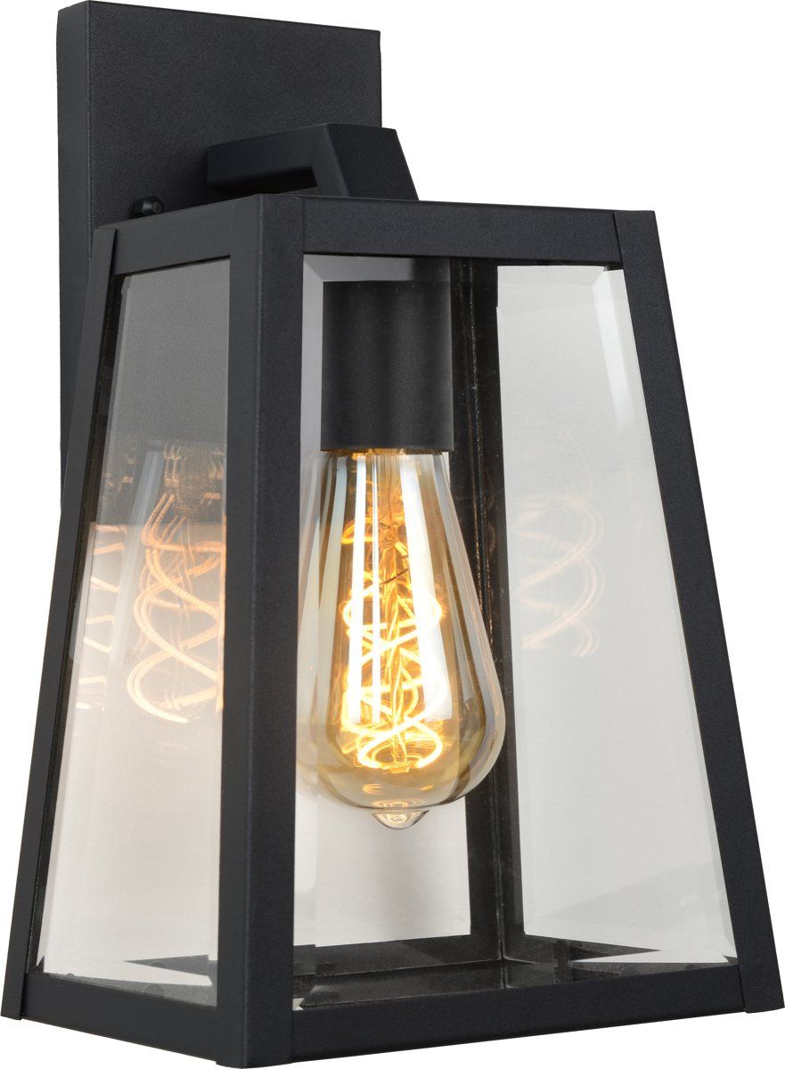 Lucide MATSLOT - Wandlamp Buiten - IP23 - Zwart - 5411212290403
