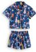 Next - Meisjes - Korte pyjama met doorlopende knopen - Blauw