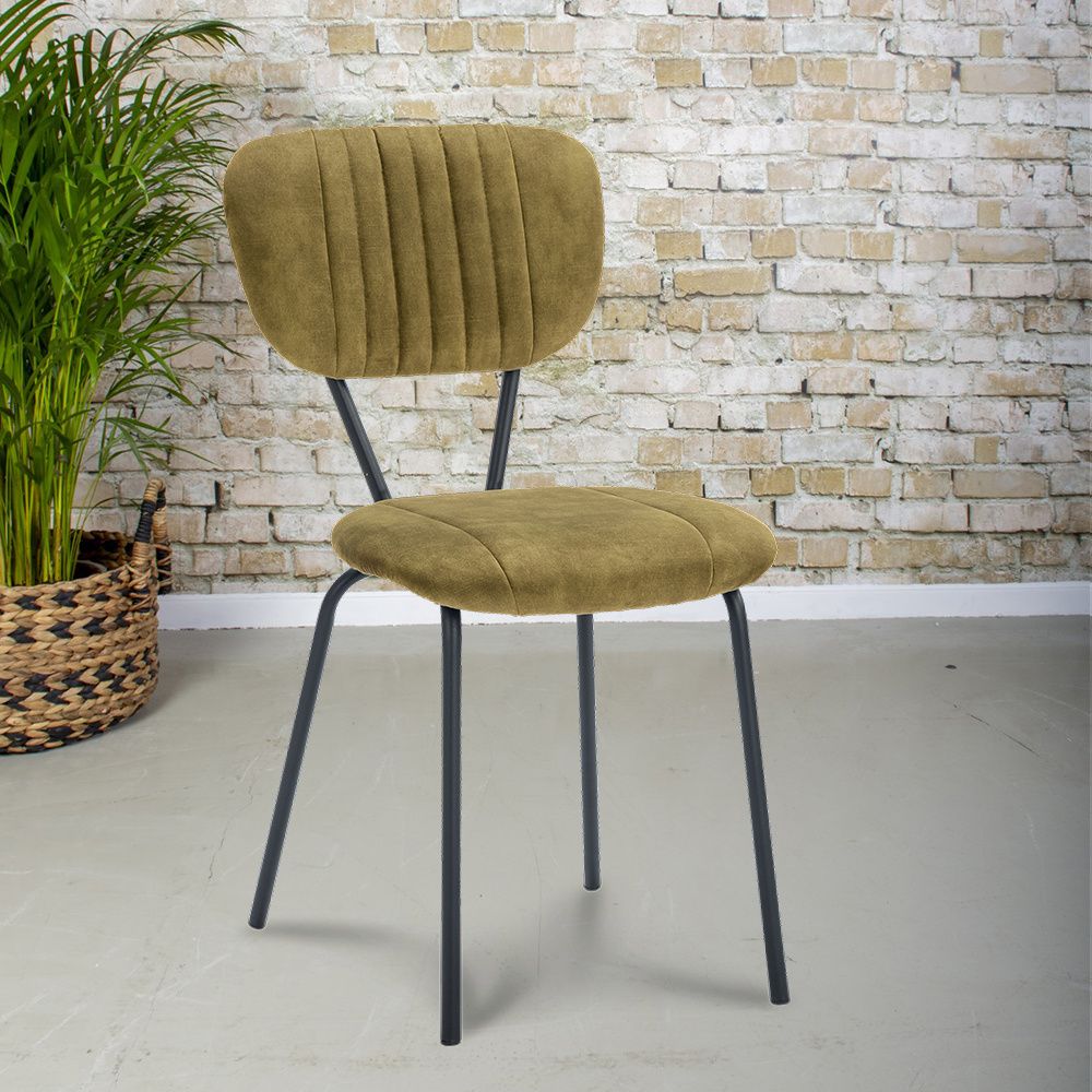 Gister&Vandaag Eetkamerstoel Greta Adore Groen - Eetkamerstoel - Groen