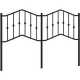 Tête de lit de remplacement, métal, noir, 150 cm