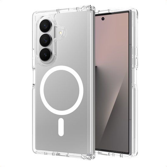 Accezz Xtreme Impact Backcover met MagSafe voor de Samsung Galaxy Z Fold 7 - Transparant