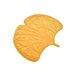 Love Story Nomadisch tapijt, bladeren, Gingko, 2-materiaal, microvezel en fluweel, 120 x 110 cm, geel