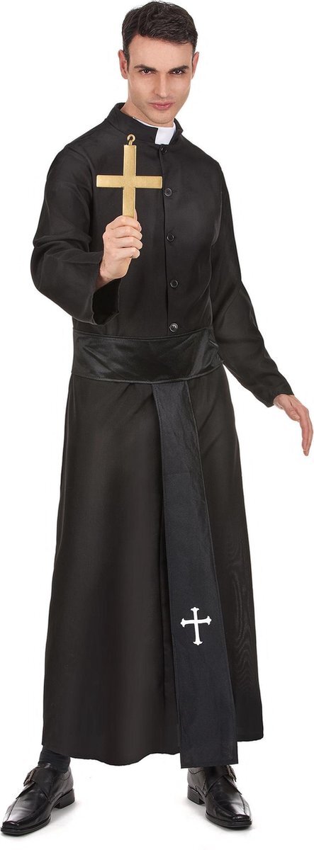 Vegaoo "Priester kostuum voor mannen - Verkleedkleding - Medium"