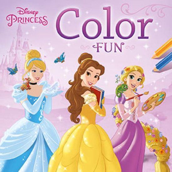 Disney Color Fun Princess Kleurboek 22 cm - 36 Pagina's - Multicolor