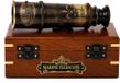 US HANDICRAFTS Dollond London 1920 Marine Collectible Dã©Cor Antiek gemonteerd massief messing 38,1 cm met houten golfdoos