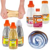CLEOPATRE - Slijmset - voor het maken van slijm met transparante lijm, witte lijm, magische activator, metallic verf en meerkleurige pailletten – 6 producten