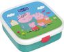 Mepal Bento lunchbox groot Campus - 1.25 l - Inclusief 2 uitneembare lekdichte bentobakjes & vorkje - Peppa Pig