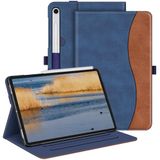Fintie Samsung Galaxy Tab S9 FE 5G hoes 10,9 inch / Galaxy Tab S9 11 inch 2023, multi-hoek beschermhoes met zak, automatische slaap/wake, denim blauw/bruin