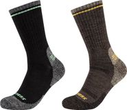 Skechers 2PPK Men Trail Wool Socks, Mannen, Zwart, Sokken, maat: 39-42