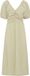 ICHI IHFAMILA DR V-hals Mouwloze Midi Jurk Vrouwen 34 Effen Viscose/Polyester/Polyamide Lente/Zomer 2026 EUCALYPTUS