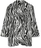 Vero Moda VMJESMILO 3/4 Loose Blazer WVN NOOS 10279700 Silver Lining/sina Zebra Dames Maat - XL