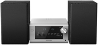 Panasonic SC-PM702 Home Audio Micro System - 80W - Black/Silver