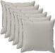 vidaXL - Kussensloop - 6 stuks - Houten - Grijs - 40 x 40 cm - Polyester