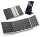 Icecat Clavier Bluetooth - Pliable Qwertz Allemand - Pavé numérique - 3 appareils - Clavier sans fil pour tablette, téléphone et ordinateur portable