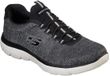 Skechers Sport Heren SUMMITS FORTON Sneakers Heren WIDE FIT Zwart/Wit