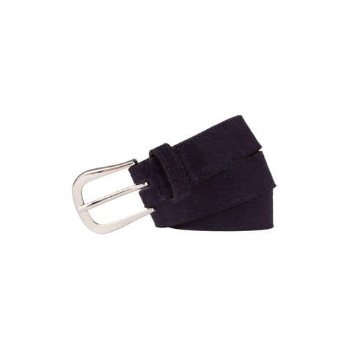 Legend leren riem donkerblauw