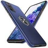 Anqrp Case for Samsung Galaxy S20 FE 4G/5G, [Embedded Stand] Heavy Duty Multilayer Ring Protective Case for Samsung Galaxy S20 FE (6.5 Inch), Blue