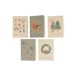 Icecat Cartes de Noël avec enveloppe, papier, brindilles de Noël, 10 unités