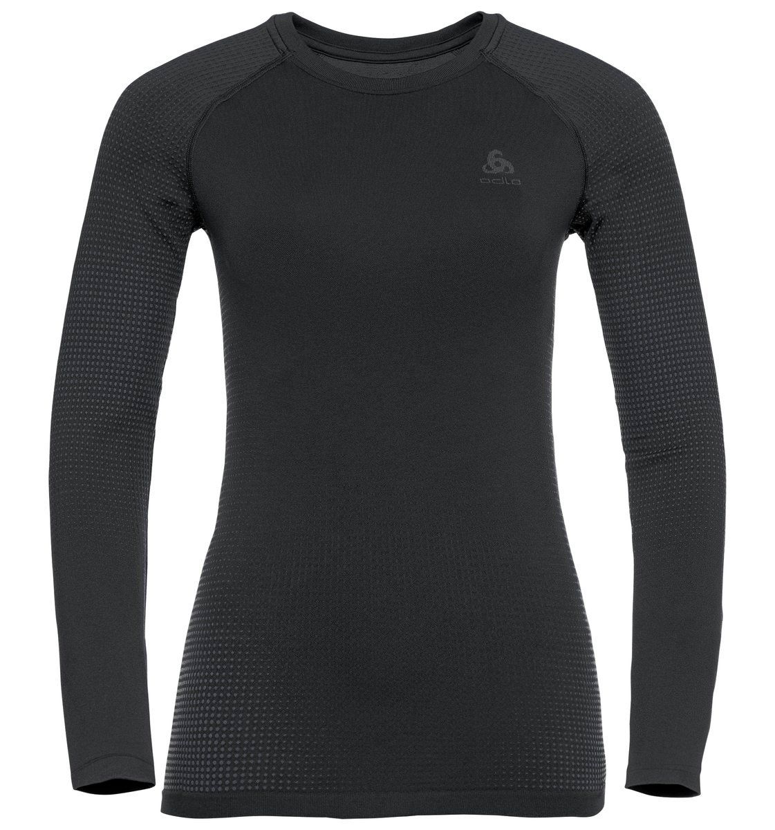 ODLO W BL TOP Crew neck l/s PERFORMANCE WARM ECO Zwart XL - Zwart