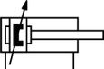 DSNU-25-100-PPV-A Festo Cilinder 25mm Boring 100mm Slag ISO 6432 Dubbelwerkend - P2CTX