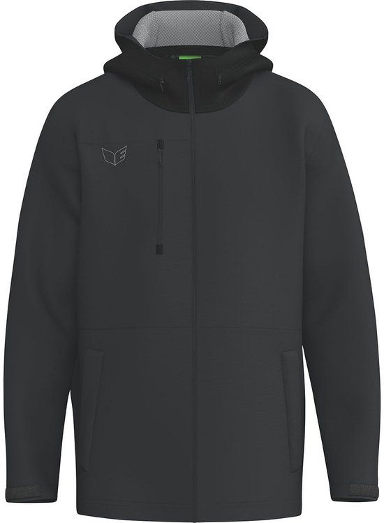 Erima Premia Regenjas Kinderen - Zwart | Maat: 128