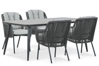 Santika Furniture Santika Nanda/Vienna 180 cm dining tuinset 5-delig