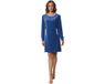 Pastunette Dames Nachthemd Nightflower Blauw Velour Maat 42