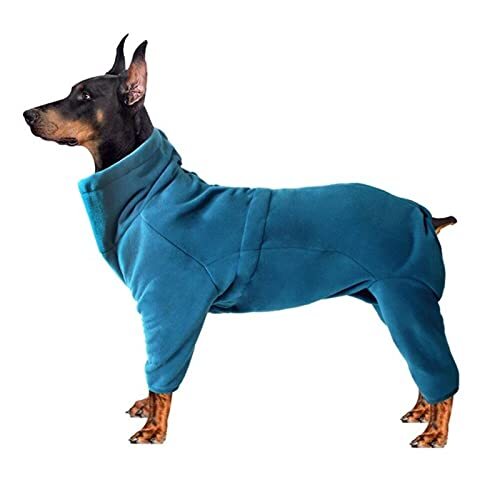 JRKJ Winter Dog Onesie Vierbenen Pyjama Warm Tight Kleding voor Kleine Big Honden Outdoor Walk Pet Jas Pet Pyjama