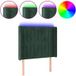 Tête de lit LED vert foncé 83x16x118/128 cm velours