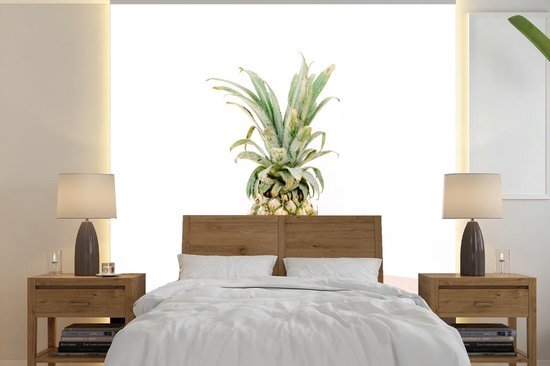 Nr1Wallpaper Behang - Fotobehang Tropisch - Ananas - Geel - Breedte 220 cm x hoogte 220 cm