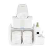 Ubbi Luiercaddy organizer, winkels babyluiers, doekjes en babyaccessoires, tafelorganizer voor babykinderkamer, pasgeboren essentieel, wit