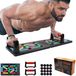 Planche push-up fitness planche push-up rack - 12-en-1 - Pliable - Poignées en caoutchouc - Codé par couleur