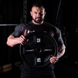 HMS TPC Serie - Olympische Halterschijf - 25kg - Polyurethaan - Ergonomische Handgrepen