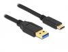 Delock 84004 USB-kabel USB 3.2 Gen 1 (3.1 Gen 1) 2 m USB A USB C Zwart