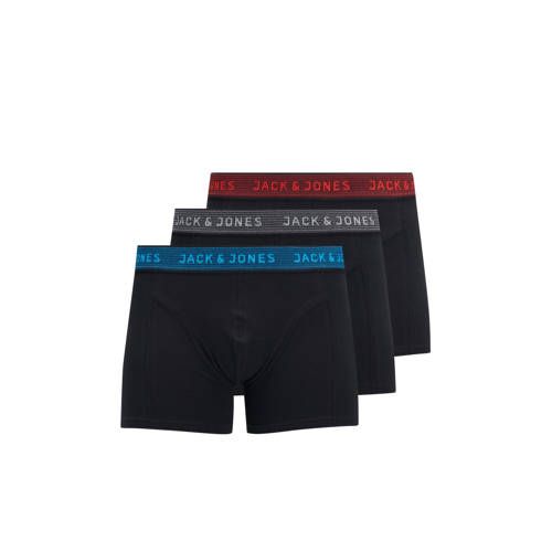 JACK & JONES JUNIOR boxershort - set van 3 - zwart/multi