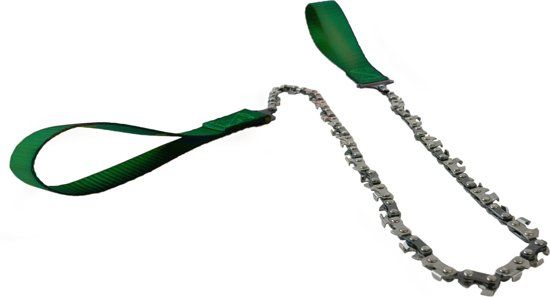 Handkettingzaag Trekzaag Handzaag 104 cm Groen - Scouting Outdoor Survival Trek Kettingzaag Compacte Nordic Pocket Saw Hand Zaag Ketting Zaagketting Prep Koordzaag