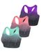 Sykooria Sportbeha voor dames, medium ondersteuning, zonder beugel, racerback, verwijderbare vulling, voor yoga, gym, hardlopen, 3-delige set, M