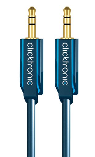 CLICKTRONIC 3m MP3 Audio Kabel - Blauw
